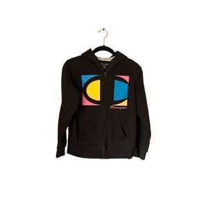 Champion full zip hoodie/sweatshirt/color black/unisex/size medium